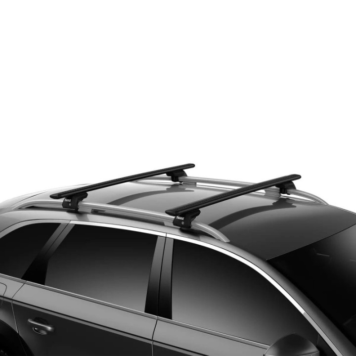Thule WingBar Black Raised Rail Evo
