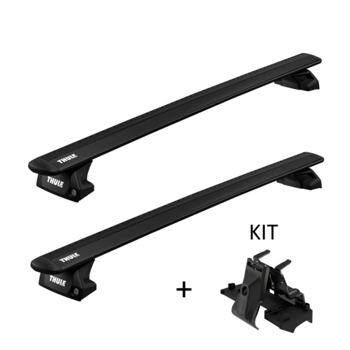 Thule WingBar Black Flush Rail + KIT