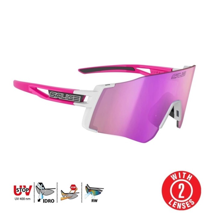 Salice 026 white / RW violet + orange spare lens