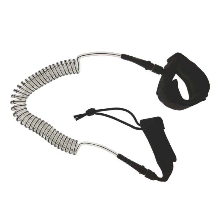 SUP board leash Black/transparent 10' 7 mm