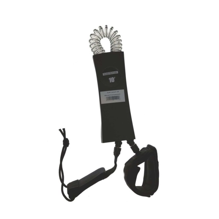 SUP board leash Black/transparent 10' 7 mm