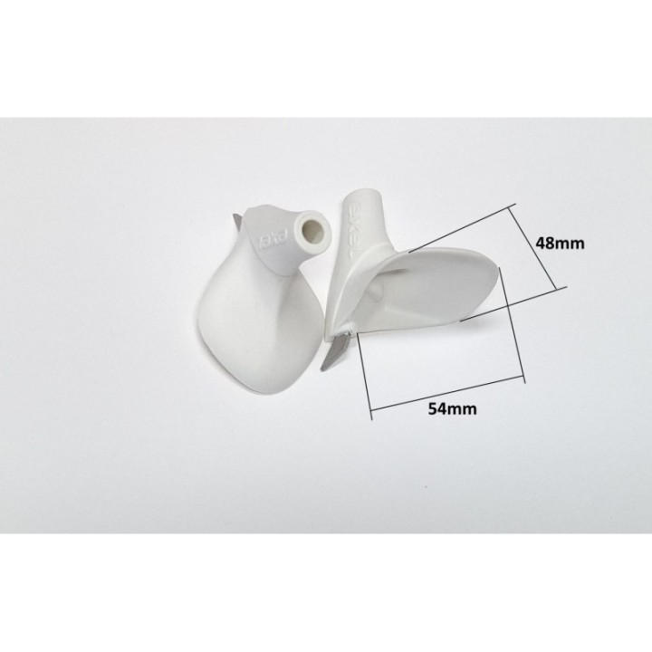 Suusakeppide kulbid Exel valge 7mm, puuritav kuni 10mm