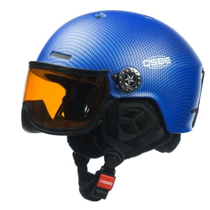 OSBE Rigel Carbon blue Visor mirror/orange