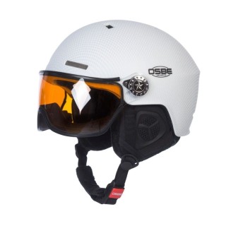 OSBE Rigel Carbon white Visor mirror/orange